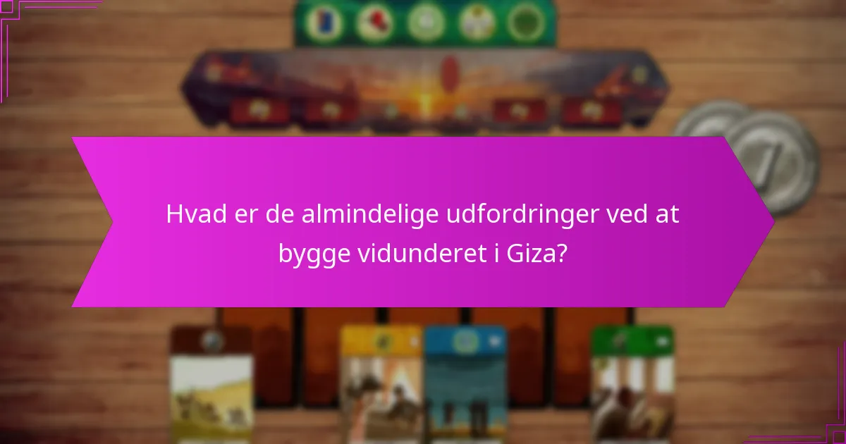 Hvordan forvalter man effektivt ressourcerne til vidunderet i Giza?