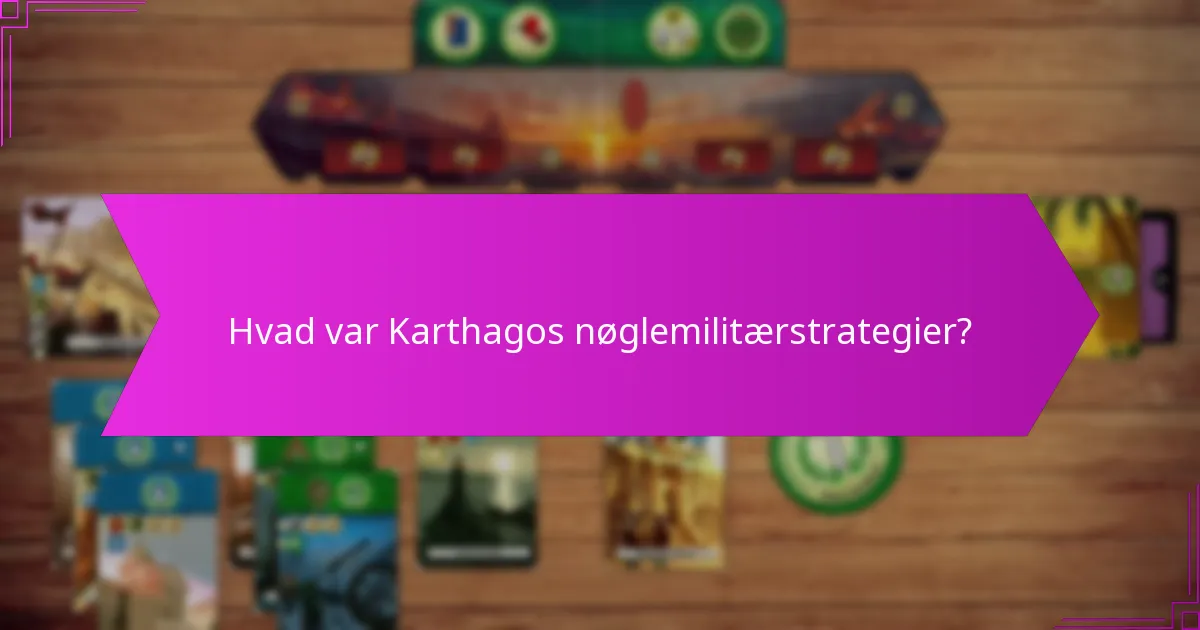 Hvordan etablerede Karthago strategiske alliancer?