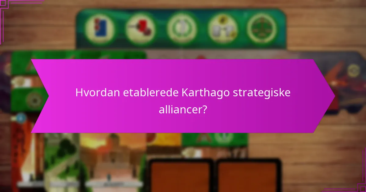 Hvordan udviklede Karthagos strategier sig over tid?